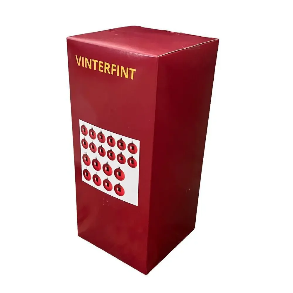 IKEA VINTERFINT 2023 Red Bauble Ornaments Set of (20)